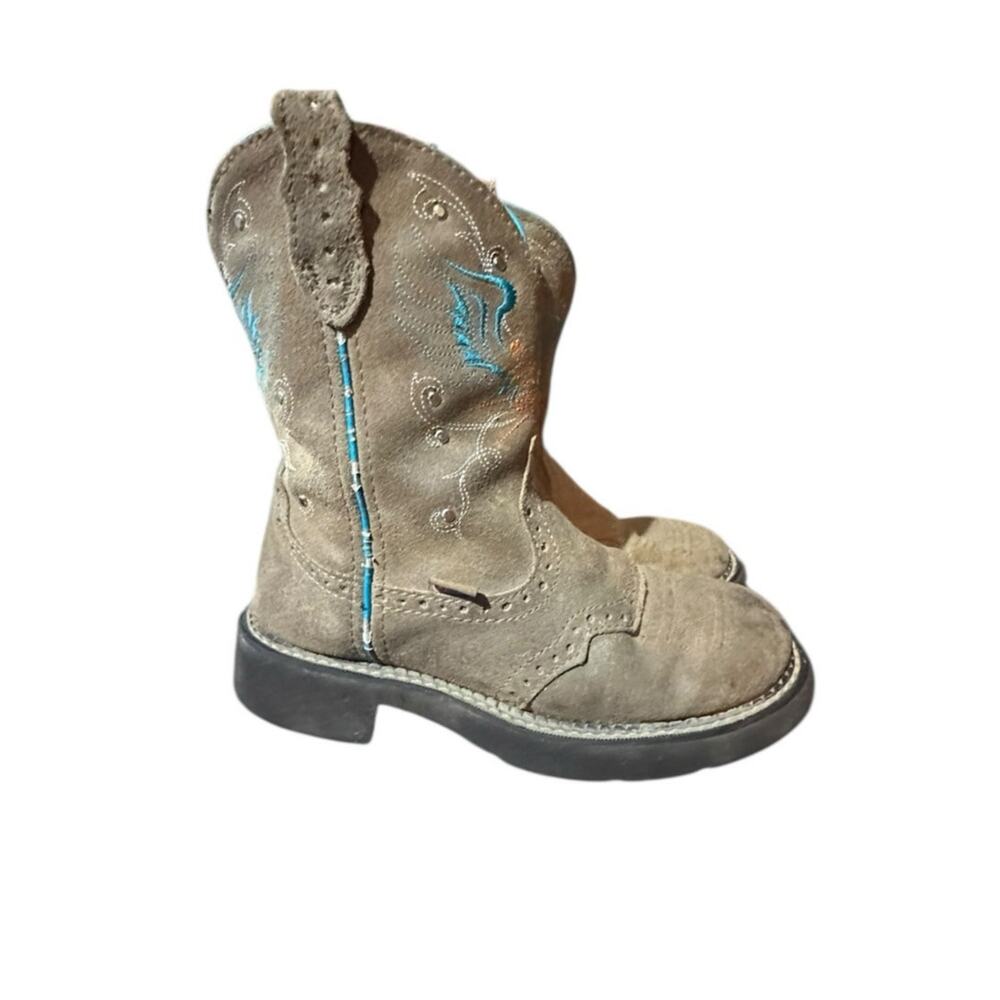 Justin L9603 Ladies Gypsy Western Boot Brown Saddle Fashion Round Toe Size 7.5 B - Picture 2 of 9